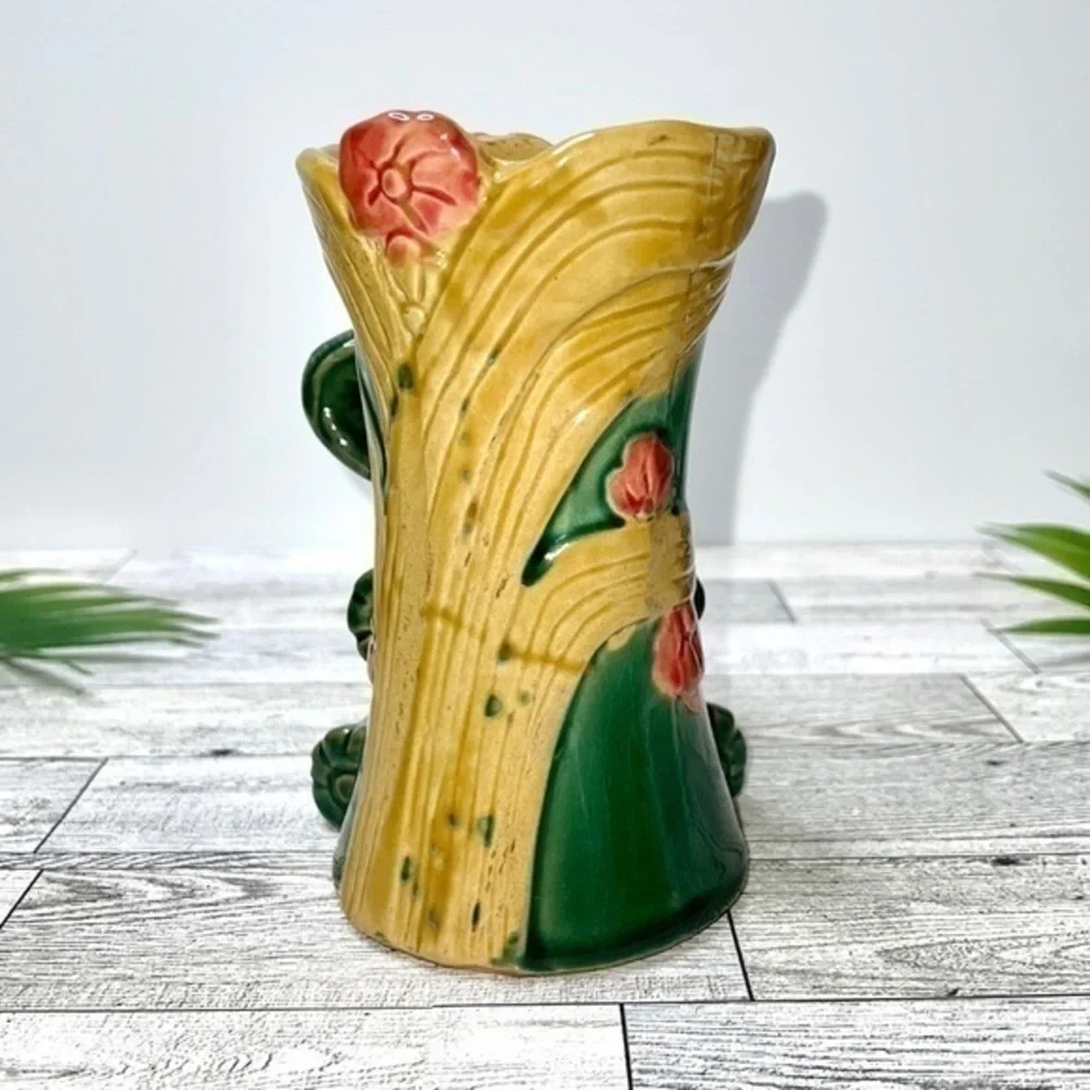 N/A green majolica